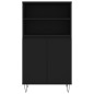 vidaXL Highboard Schwarz 60x36x110 cm Holzwerkstoff vidaXL Highboard Schwarz 60x36x110 cm Holzwerkstoff