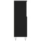 vidaXL Highboard Schwarz 60x36x110 cm Holzwerkstoff vidaXL Highboard Schwarz 60x36x110 cm Holzwerkstoff