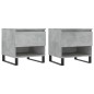 vidaXL Couchtische 2 Stk. Betongrau 50x46x50 cm Holzwerkstoff vidaXL Couchtische 2 Stk. Betongrau 50x46x50 cm Holzwerkstoff
