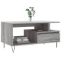 vidaXL Couchtisch Grau Sonoma 90x49x45 cm Holzwerkstoff