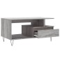 vidaXL Couchtisch Grau Sonoma 90x49x45 cm Holzwerkstoff