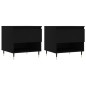 vidaXL Couchtische 2 Stk. Schwarz 50x46x50 cm Holzwerkstoff vidaXL Couchtische 2 Stk. Schwarz 50x46x50 cm Holzwerkstoff