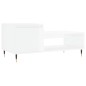 vidaXL Couchtisch Hochglanz-Weiß 100x50x45 cm Holzwerkstoff vidaXL Couchtisch Hochglanz-Weiß 100x50x45 cm Holzwerkstoff