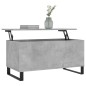 vidaXL Couchtisch Betongrau 90x44,5x45 cm Holzwerkstoff vidaXL Couchtisch Betongrau 90x44,5x45 cm Holzwerkstoff