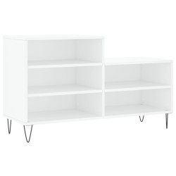 vidaXL Schuhregal Weiß 102x36x60 cm Holzwerkstoff