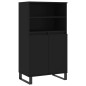vidaXL Highboard Schwarz 60x36x110 cm Holzwerkstoff vidaXL Highboard Schwarz 60x36x110 cm Holzwerkstoff