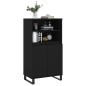vidaXL Highboard Schwarz 60x36x110 cm Holzwerkstoff vidaXL Highboard Schwarz 60x36x110 cm Holzwerkstoff