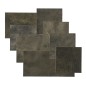 WallArt Leder-Wandpaneele Bonham 32 Stk. Schwarz Zweifarbig WallArt Leder-Wandpaneele Bonham 32 Stk. Schwarz Zweifarbig