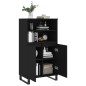 vidaXL Highboard Schwarz 60x36x110 cm Holzwerkstoff vidaXL Highboard Schwarz 60x36x110 cm Holzwerkstoff