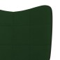 vidaXL Schaukelstuhl Dunkelgrün Samt und PVC vidaXL Schaukelstuhl Dunkelgrün Samt und PVC