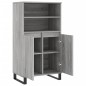 vidaXL Highboard Grau Sonoma 60x36x110 cm Holzwerkstoff vidaXL Highboard Grau Sonoma 60x36x110 cm Holzwerkstoff