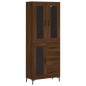 vidaXL Highboard Braun Eichen-Optik 69,5x34x180 cm Holzwerkstoff vidaXL Highboard Braun Eichen-Optik 69,5x34x180 cm Holzwerkstoff