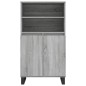 vidaXL Highboard Grau Sonoma 60x36x110 cm Holzwerkstoff vidaXL Highboard Grau Sonoma 60x36x110 cm Holzwerkstoff