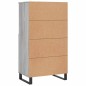 vidaXL Highboard Grau Sonoma 60x36x110 cm Holzwerkstoff vidaXL Highboard Grau Sonoma 60x36x110 cm Holzwerkstoff