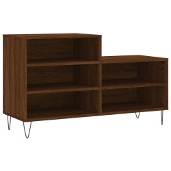 vidaXL Schuhregal Braun Eichen-Optik 102x36x60 cm Holzwerkstoff