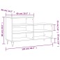 vidaXL Schuhregal Braun Eichen-Optik 102x36x60 cm Holzwerkstoff vidaXL Schuhregal Braun Eichen-Optik 102x36x60 cm Holzwerkstoff