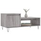 vidaXL Couchtisch Grau Sonoma 100x50x45 cm Holzwerkstoff vidaXL Couchtisch Grau Sonoma 100x50x45 cm Holzwerkstoff
