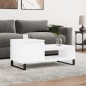 vidaXL Couchtisch Weiß 100x50x45 cm Holzwerkstoff vidaXL Couchtisch Weiß 100x50x45 cm Holzwerkstoff
