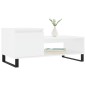 vidaXL Couchtisch Weiß 100x50x45 cm Holzwerkstoff vidaXL Couchtisch Weiß 100x50x45 cm Holzwerkstoff