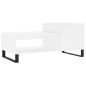 vidaXL Couchtisch Weiß 100x50x45 cm Holzwerkstoff vidaXL Couchtisch Weiß 100x50x45 cm Holzwerkstoff