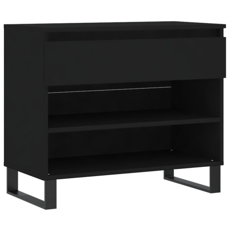 vidaXL Schuhregal Schwarz 70x36x60 cm Holzwerkstoff