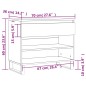 vidaXL Schuhregal Sonoma-Eiche 70x36x60 cm Holzwerkstoff vidaXL Schuhregal Sonoma-Eiche 70x36x60 cm Holzwerkstoff