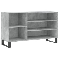 vidaXL Schuhregal Betongrau 102x36x60 cm Holzwerkstoff