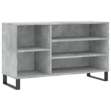 vidaXL Schuhregal Betongrau 102x36x60 cm Holzwerkstoff