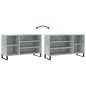 vidaXL Schuhregal Betongrau 102x36x60 cm Holzwerkstoff vidaXL Schuhregal Betongrau 102x36x60 cm Holzwerkstoff