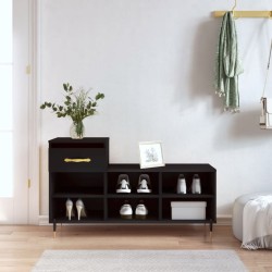 vidaXL Schuhregal Schwarz 102x36x60 cm Holzwerkstoff
