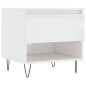 vidaXL Couchtisch Hochglanz-Weiß 50x46x50 cm Holzwerkstoff vidaXL Couchtisch Hochglanz-Weiß 50x46x50 cm Holzwerkstoff