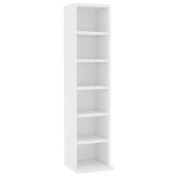 vidaXL CD-Schrank Weiß 21x20x88 cm Holzwerkstoff
