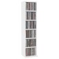 vidaXL CD-Schrank Weiß 21x20x88 cm Holzwerkstoff vidaXL CD-Schrank Weiß 21x20x88 cm Holzwerkstoff