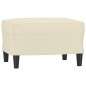 vidaXL 3-Sitzer-Sofa mit Hocker Creme 180 cm Kunstleder vidaXL 3-Sitzer-Sofa mit Hocker Creme 180 cm Kunstleder
