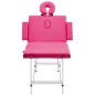 vidaXL Massageliege Klappbar 4-Zonen mit Aluminiumgestell Rosa vidaXL Massageliege Klappbar 4-Zonen mit Aluminiumgestell Rosa