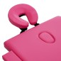 vidaXL Massageliege Klappbar 4-Zonen mit Aluminiumgestell Rosa vidaXL Massageliege Klappbar 4-Zonen mit Aluminiumgestell Rosa