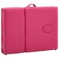 vidaXL Massageliege Klappbar 4-Zonen mit Aluminiumgestell Rosa vidaXL Massageliege Klappbar 4-Zonen mit Aluminiumgestell Rosa