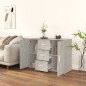 vidaXL Sideboard Betongrau 91x29,5x65 cm Holzwerkstoff vidaXL Sideboard Betongrau 91x29,5x65 cm Holzwerkstoff