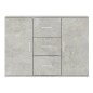 vidaXL Sideboard Betongrau 91x29,5x65 cm Holzwerkstoff vidaXL Sideboard Betongrau 91x29,5x65 cm Holzwerkstoff