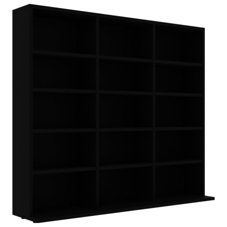 vidaXL CD-Regal Schwarz 102x23x89,5 cm Holzwerkstoff