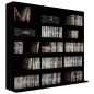 vidaXL CD-Regal Schwarz 102x23x89,5 cm Holzwerkstoff vidaXL CD-Regal Schwarz 102x23x89,5 cm Holzwerkstoff