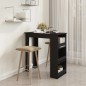 vidaXL Bartisch mit Ablagefläche Schwarz 102x50x103,5 cm Holzwerkstoff vidaXL Bartisch mit Ablagefläche Schwarz 102x50x103,5 cm Holzwerkstoff