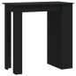 vidaXL Bartisch mit Ablagefläche Schwarz 102x50x103,5 cm Holzwerkstoff vidaXL Bartisch mit Ablagefläche Schwarz 102x50x103,5 cm Holzwerkstoff