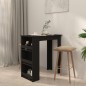vidaXL Bartisch mit Ablagefläche Schwarz 102x50x103,5 cm Holzwerkstoff vidaXL Bartisch mit Ablagefläche Schwarz 102x50x103,5 cm Holzwerkstoff