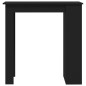 vidaXL Bartisch mit Ablagefläche Schwarz 102x50x103,5 cm Holzwerkstoff vidaXL Bartisch mit Ablagefläche Schwarz 102x50x103,5 cm Holzwerkstoff