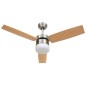 vidaXL Deckenventilator mit Licht und Fernbedienung 108 cm Hellbraun vidaXL Deckenventilator mit Licht und Fernbedienung 108 cm Hellbraun