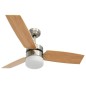 vidaXL Deckenventilator mit Licht und Fernbedienung 108 cm Hellbraun vidaXL Deckenventilator mit Licht und Fernbedienung 108 cm Hellbraun
