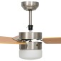vidaXL Deckenventilator mit Licht und Fernbedienung 108 cm Hellbraun vidaXL Deckenventilator mit Licht und Fernbedienung 108 cm Hellbraun