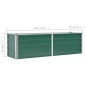 vidaXL Garten-Hochbeet Verzinkter Stahl 160x40x45 cm Grün vidaXL Garten-Hochbeet Verzinkter Stahl 160x40x45 cm Grün