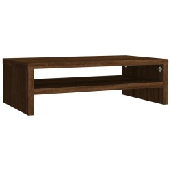 vidaXL Monitorständer Braun Eichen-Optik 42x24x13 cm Holzwerkstoff